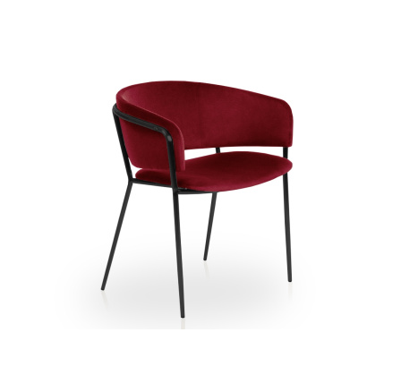 Jídelní židle NICOLE, červená/černá