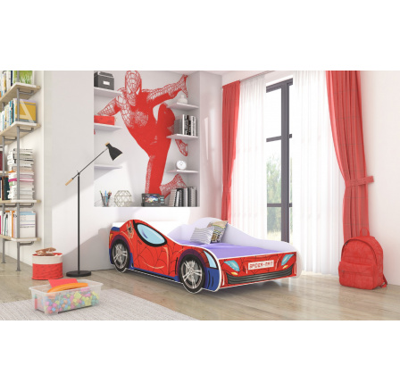 Postel s matrací SPIDER 160x80 Červená