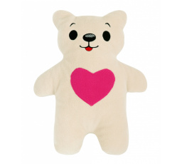 Tvarovaný polštářek medvídek se srdcem