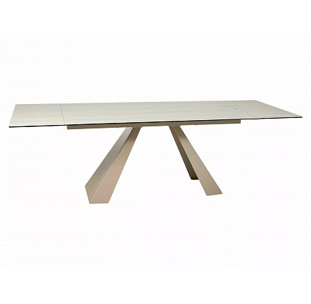 STŮL SALVADORE KERAMICKÝ BÉŽOVÝ TRAVERTIN/KAŠMÍR 160(240)X90