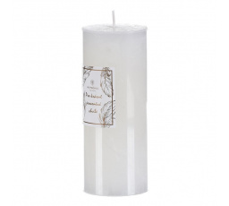 Svíčka aromatická - vanilka, parafín, barva bílá.