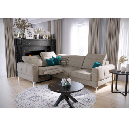 Rohová sedací souprava MALIBU , relax s funkcí spaní 185x250 cm - levá, béžová Rohová sedací souprava MALIBU , relax s funkcí spaní 185x250 cm - levá, béžová