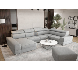 Rohová sedací souprava ROYAL MAX II průměr 30x375x185 - volitelný odstín , pravá