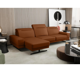 Rohová Kožená sedací souprava FIORE MINI 265x180 cm - přírodní kůže - volitelná barva, levá