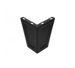 Nožky k šatní skříni, sada 4 ks. černé