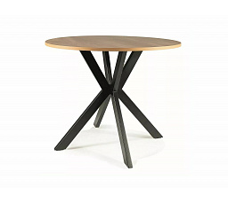 Jídelní stůl TALIA II, Dub/Černý mat