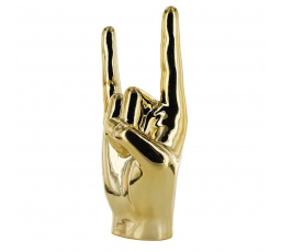 Dekorace, figurka Ruka Rock and Roll zlatá