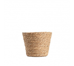 Držák na květináč LUMBO pletený přírodní 19x15 cm 735943