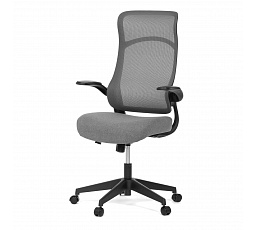 Kancelářská židle, houpací mechanismus, šedá síťovina, KA-A182 BK