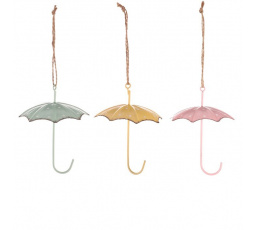 Deštník na pověšení - kov, mix 3 druhů, cena za 1 ks