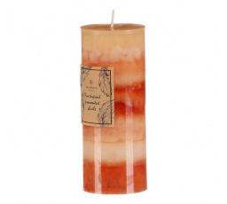 Svíčka aromatická - skořice a pomeranč, parafín, oranžové odstíny