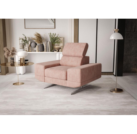 Křeslo MILANO 125 cm - růžová Křeslo MILANO 125 cm - růžová