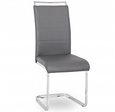 Židle LOCA Šedá Ekokůže