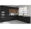 Horní skřínka SIENA - 50 GU-36 1F, Černá mat/Černá mat