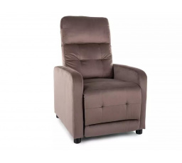 Rozkládací křeslo OTUS VELVET, Cappucino Bluvel 38 