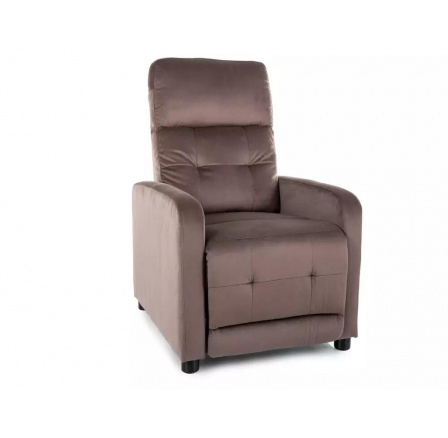 Rozkládací křeslo OTUS VELVET, Cappucino Bluvel 38 