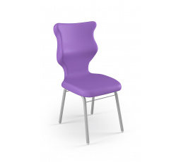 Židle Classic velikost 5, sedák fialový/rám bílý