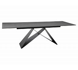 Jídelní stůl WESTIN CERAMIC, Pietra di Savoia/Černý mat