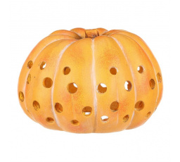 Dýně kulatá s otvory - magnesium, velká, žlutá