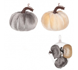 Dýně plastová s látkou, mix 2 barev, cena za balení (3 ks)