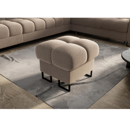 Taburet ASPEN 70 x 70 cm - béžová Taburet ASPEN 70 x 70 cm - béžová