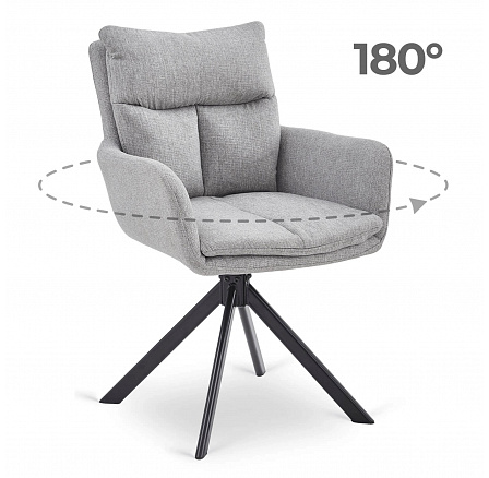 Otočná židle PAUL Šedá