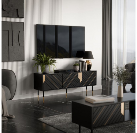 MOUNTAIN skříňka RTV 150(3D) černá (1 ks)=1 str. ) MOUNTAIN skříňka RTV 150(3D) černá (1 ks)=1 str. )