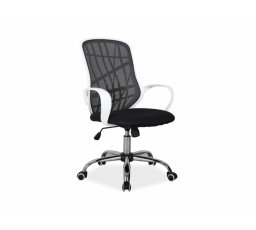 DEXTER - kancelářská židle - černá/bílá  (S) (OBRDEXTERCZB) (K150-Z)