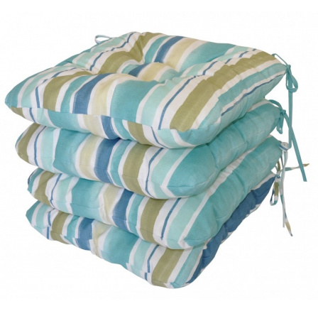 Sedák UNI látka modrý pruh set 4 kusy Sedák UNI látka modrý pruh set 4 kusy