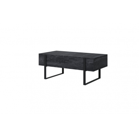Konferenční stolek Verica - černý beton / černé nohy