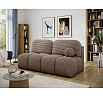 Nuwia sofa with sleeping function and storage box, light brown velvet upholstery Modullo 20 145x200 1