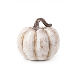 Dýně PUMPKIN texturovaná béžová 16x16x14 cm 856582