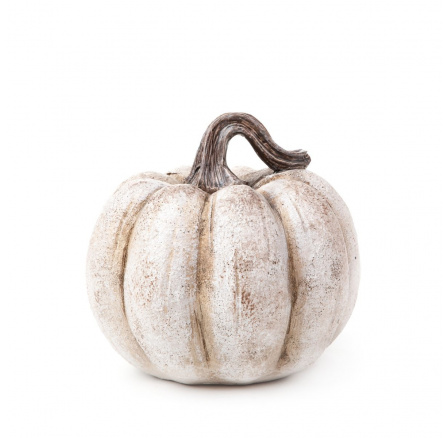 Dýně PUMPKIN texturovaná béžová 16x16x14 cm 856582