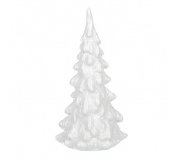 Svícen porcelánový - tvar stromku, na čaj. svíčku, bílý