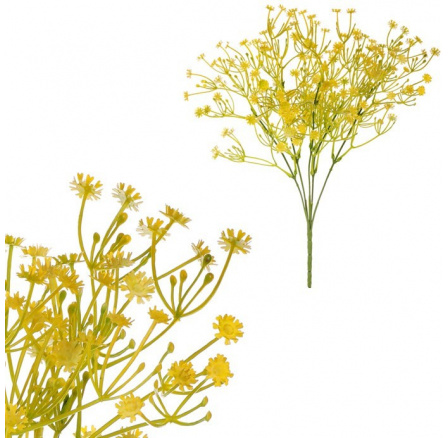 Gypsophila - umělá kytice, barva žlutá