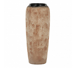 Váza keramická - výška 90 cm, béžovo-šedá