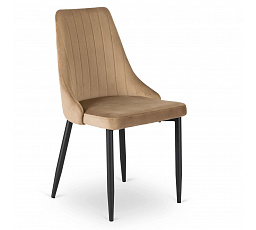 Židle BARI Béžová Sametová