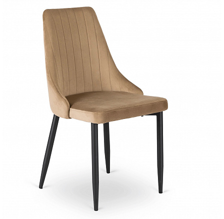 Židle BARI Béžová Sametová