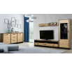 Tv komoda Karima 3S, dub artisan/černá
