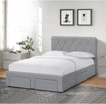 BETINA 120 postel se zásuvkami šedá (4ks=1ks) BETINA 120 postel se zásuvkami šedá (4ks=1ks)