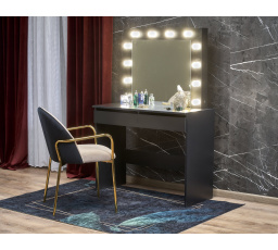 Toaletní stolek HOLLYWOOD černý