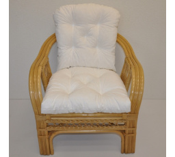 Polstr na křeslo Rio De Janeiro látka bílá