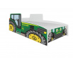 Postel s matrací TRACTOR GREEN 140x70 Zelená