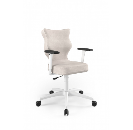 Křeslo kancelářské otočné  PERTO PLUS , bílá Letto 03 velikost 6