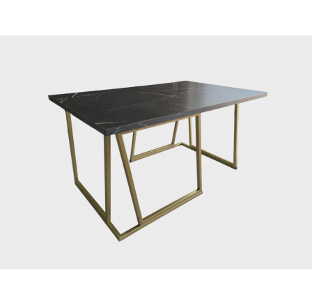 Konferenční stolek 80x50 základna zlatá