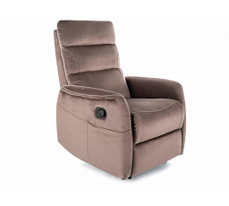 Masážní křeslo SOLON M VELVET, Cappuccino BLUVEL 38