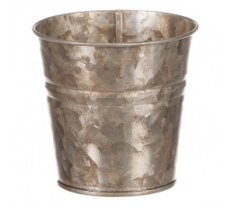 Obal kovový - kulatý, zinkový, barva měděná