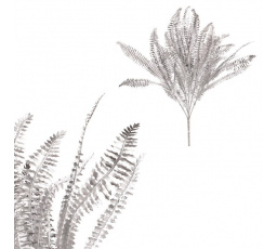 Kapradí - umělý trs, barva stříbrná