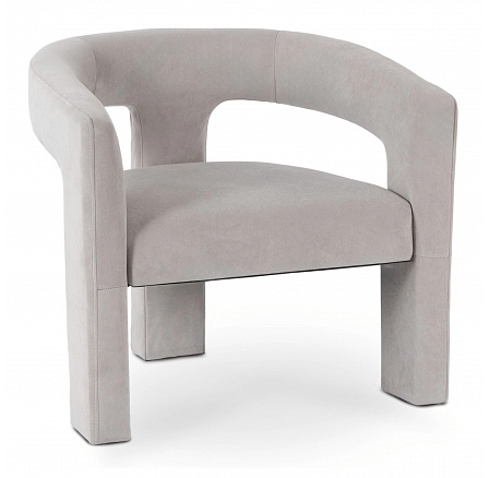 Křeslo Relaxační LILLE Šedé Sametové