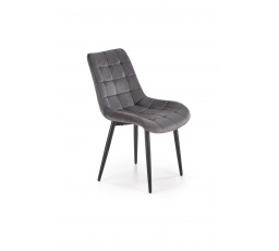Jídelní židle K580, Šedý Velvet/Černá